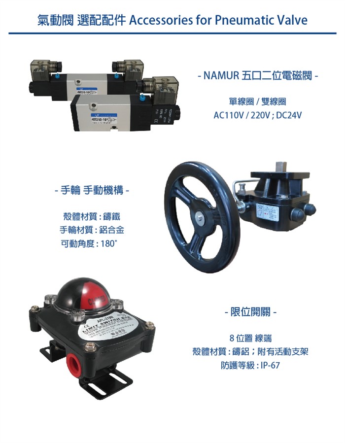 氣動PVC對夾式蝶閥AT2DP系列 Pneumatic PVC Butterfly Valve